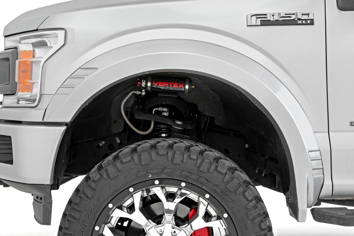 Ford F-150 Fender Flares - Rough Country - SF1 - Absolute Black - '18-'20